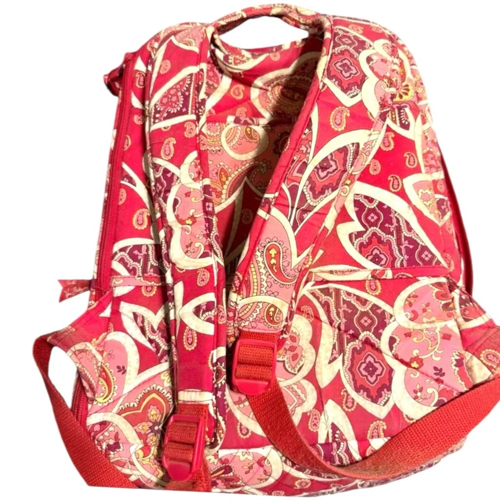 Vera Bradley Vintage Rosie Posies Campus Laptop Backpack Retired Quilted Vera Bradley Vintage Rosie Posies Campus Laptop Backpack  main image 2